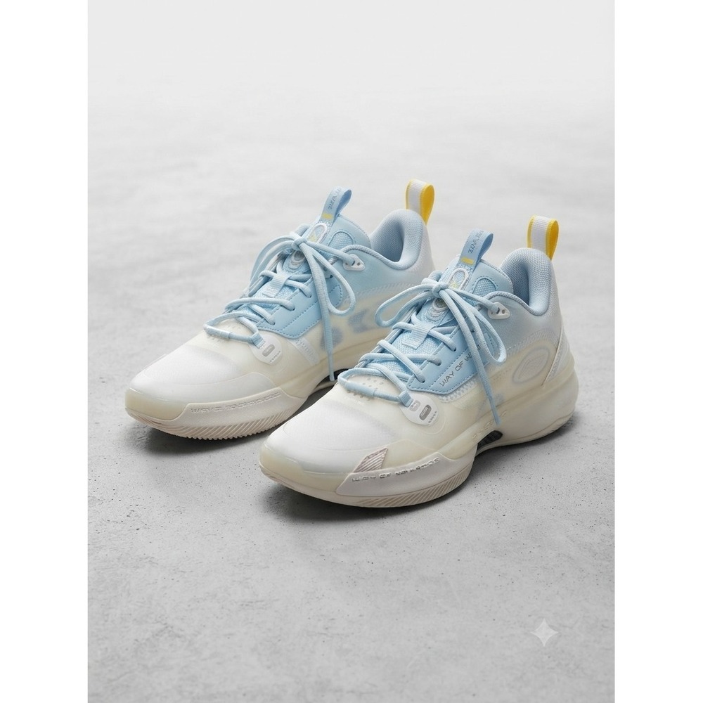Li-Ning Way Of Wade 10 Low Men's 9.5 Basketball Shoes Blue White Athletic Tech